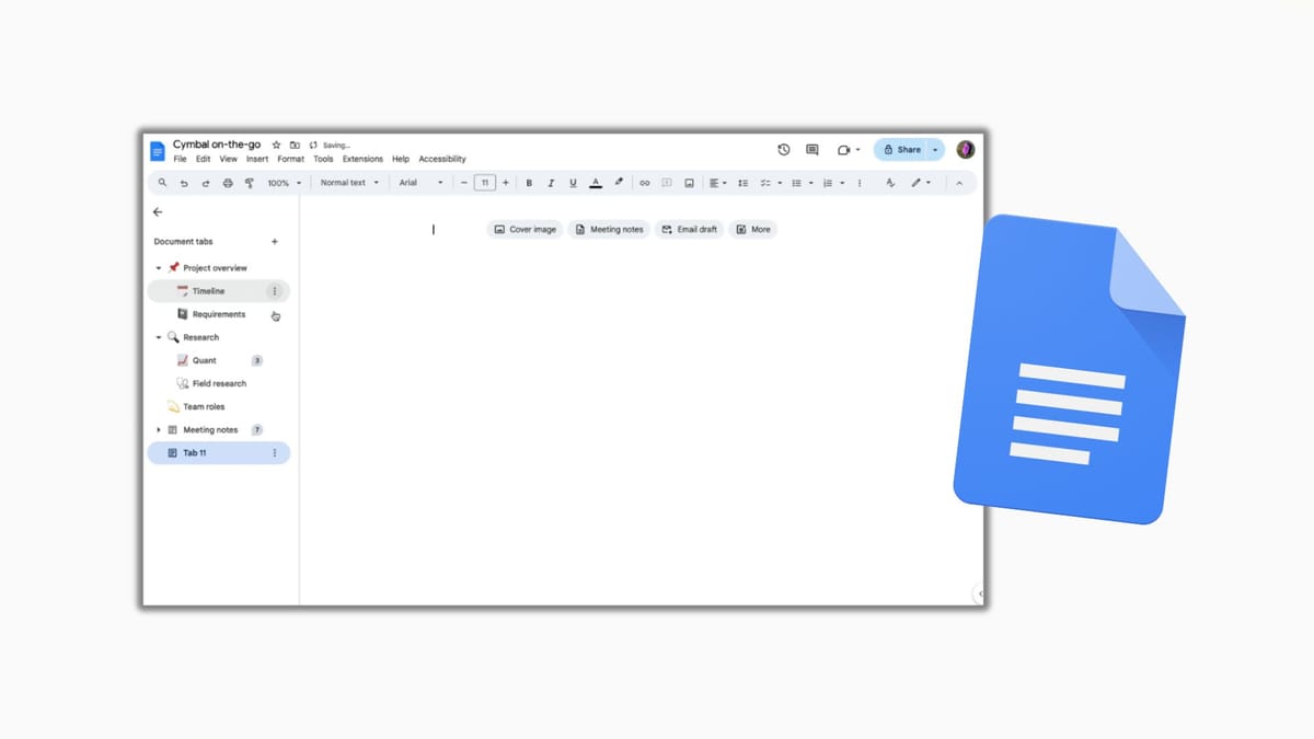 Google Docs: Verbesserte Dokumentenorganisation dank neuer Tab-Funktionen