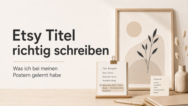 Etsy Titel richtig schreiben: Was ich bei meinen Postern gelernt habe